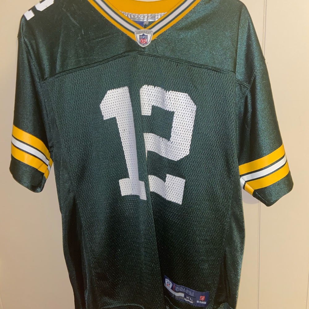Aaron Rodgers jersey packers green yellow Reebok